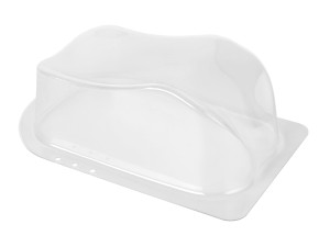 Clear plastic head rest F